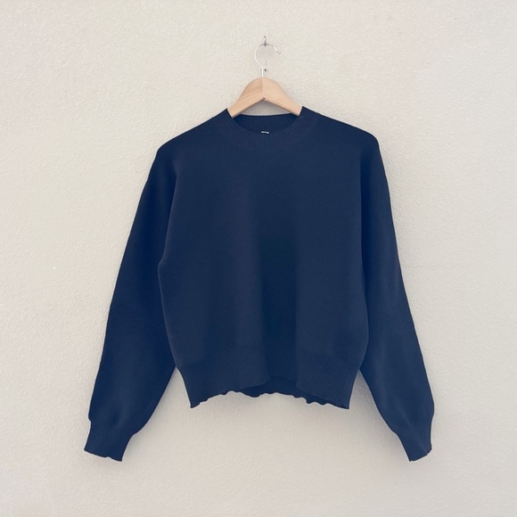 Lululemon All Around Crewneck Sweater Pullover Black Athleisure Casual Sporty 8 - Picture 5 of 14